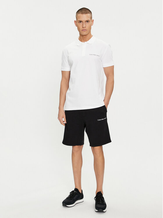 Calvin Klein Jeans Calvin Klein Jeans Poloshirt Institutional J30J325495 Weiß Regular Fit