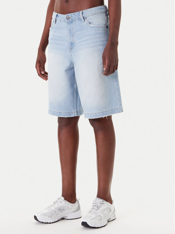 Karl Kani Karl Kani Pantaloncini di jeans PD00005506 Blu Loose Fit