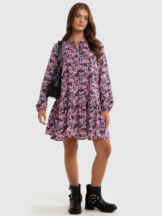 BIG STAR BIG STAR Sukienka codzienna POLUNA_000_340 Fioletowy Oversize