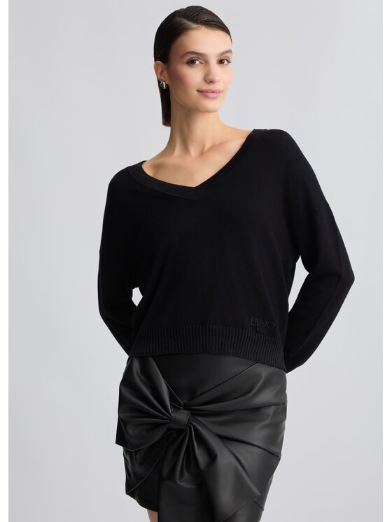 Sweter Liu Jo, Rozmiar XXL, Czarny, TA5062MS49I22222