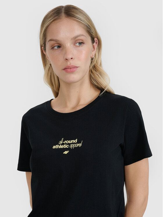 4F 4F T-Shirt MIDSHOP TEXTILE Czarny Regular Fit