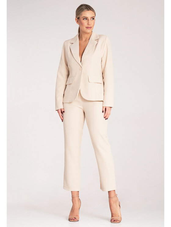 FIGL FIGL Completo blazer e pantaloni di tessuto M1148 Beige Regular Fit