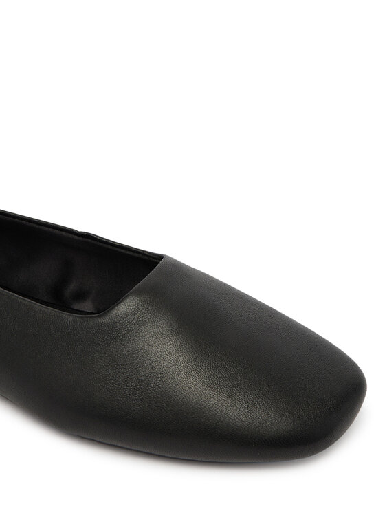 Calvin Klein Calvin Klein Baleríny Round Ballerina Lth HW0HW02943 Čierna