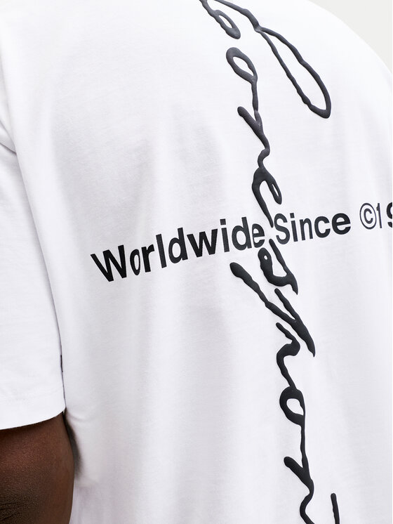 Jack & Jones Jack & Jones Marškinėliai Dust 12292982 Balta Loose Fit