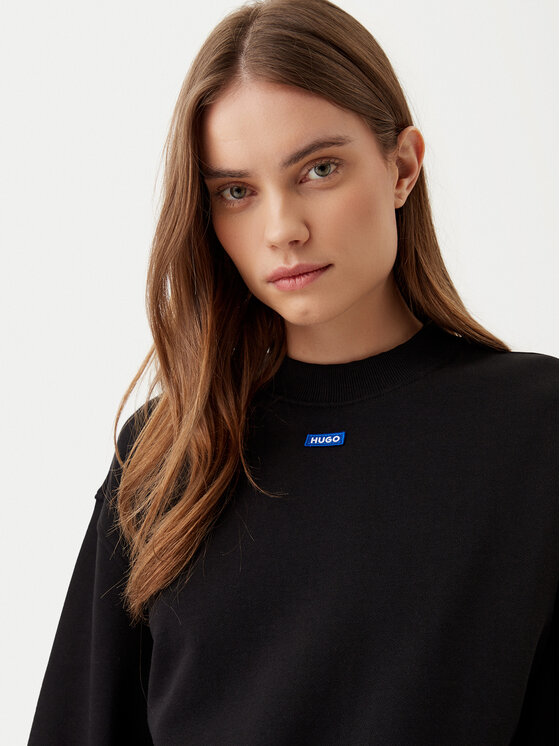 HUGO HUGO Світшот Delessa 50534344 Чорний Regular Fit