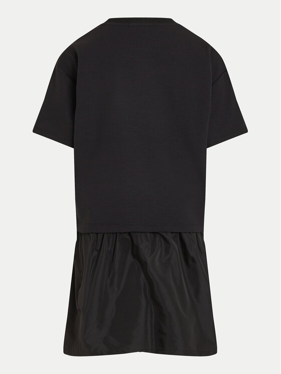 Calvin Klein Jeans Calvin Klein Jeans Rochie de zi Mix Media Intrasia IG0IG02576 D Negru Regular Fit