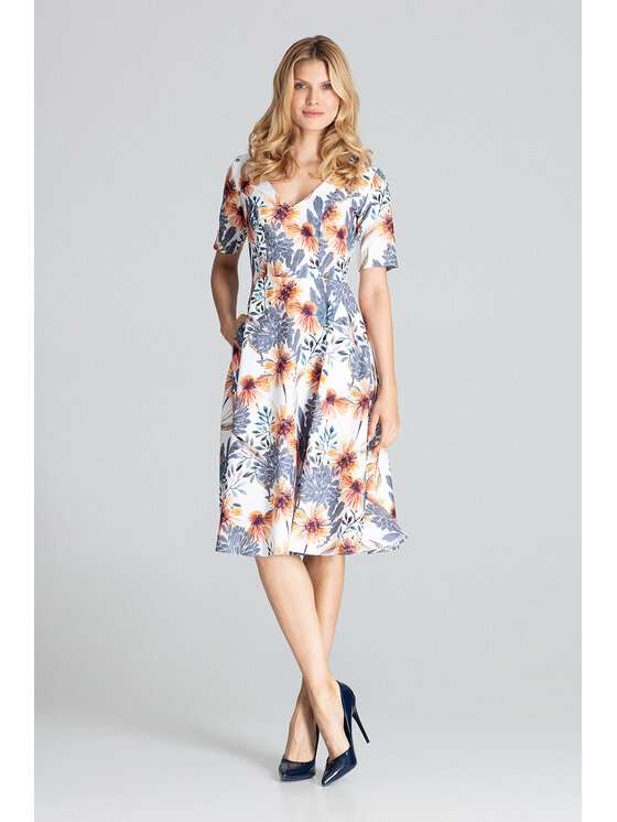 FIGL FIGL Šaty M673 Farebná Regular Fit