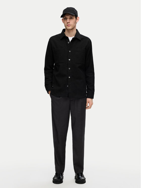 Selected Homme Selected Homme Spodnie materiałowe 16094358 Czarny Tapered Fit