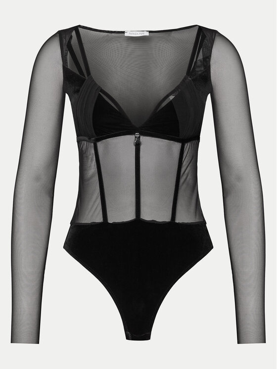 Patrizia Pepe Patrizia Pepe Bodi 2M4400/J230-K103 Črna Regular Fit