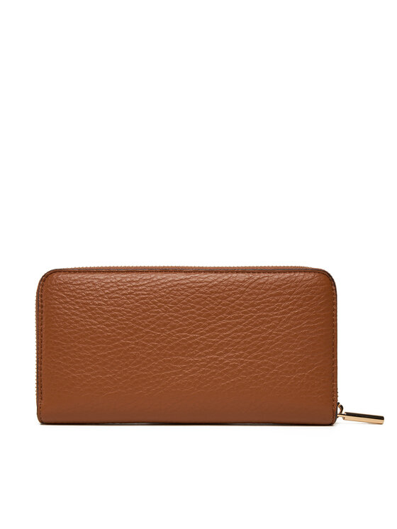 Liu Jo Liu Jo Голям дамски портфейл Ecs Xl Zip Around AF5170 E0027 Кафяв