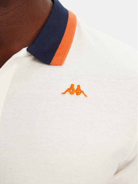 Robe di Kappa Robe di Kappa Poloshirt Atsushi 611255W Écru Regular Fit