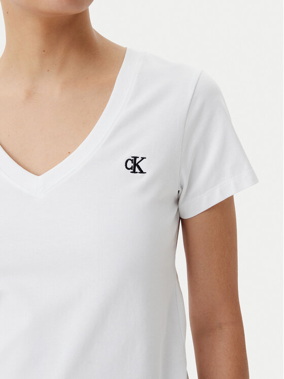 Calvin Klein Jeans Calvin Klein Jeans T-Shirt J20J213716 Bílá Regular Fit
