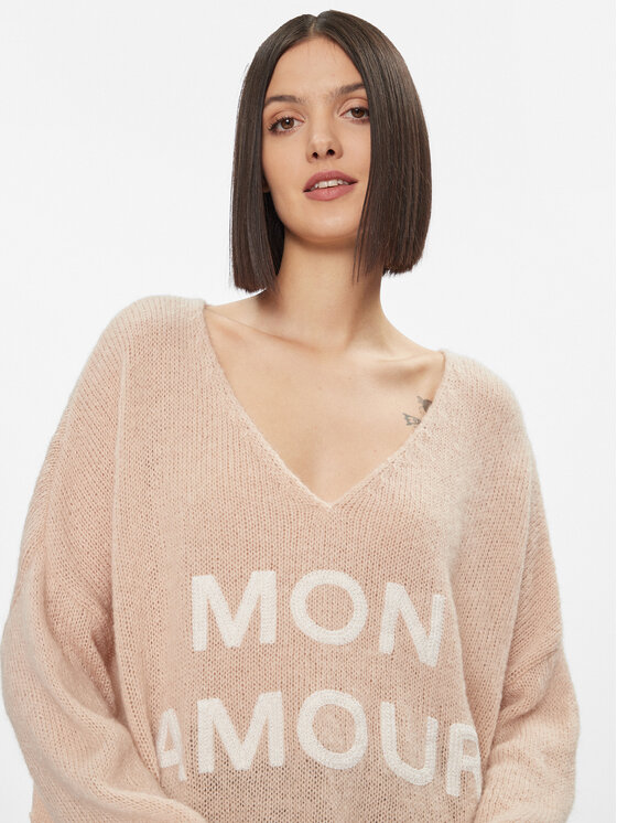 Kontatto Kontatto Sweater 3M1200 Bézs Oversize