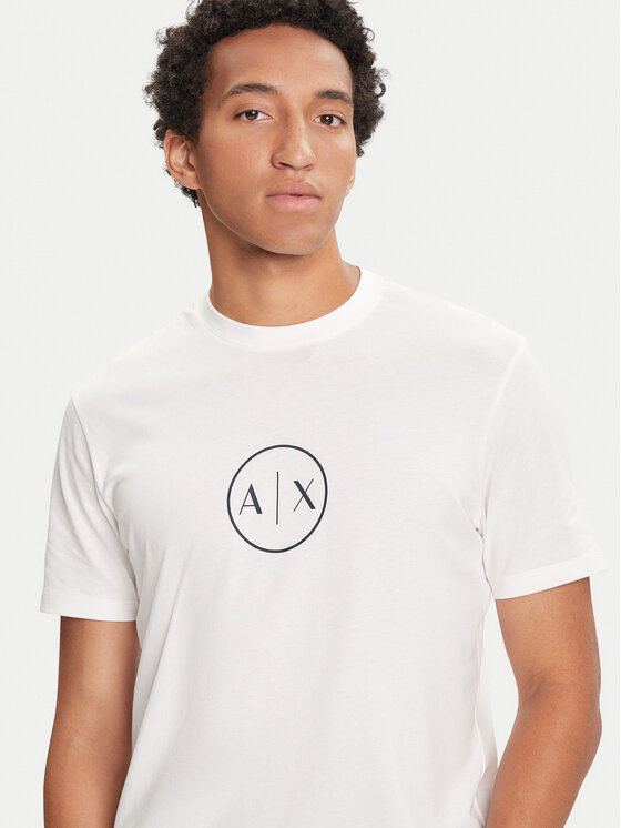 Armani Exchange Armani Exchange T-krekls XM001853 AF10356 U0009 Balts Regular Fit