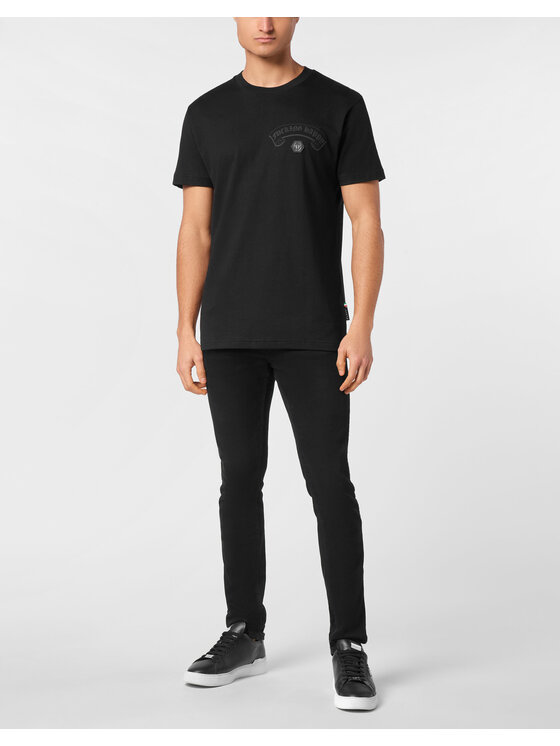 PHILIPP PLEIN PHILIPP PLEIN T-Shirt 23511 Czarny Regular Fit