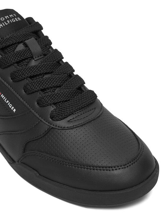 Tommy Hilfiger Tommy Hilfiger Sneakers Lopro Cup Leather FM0FM05677 Negru