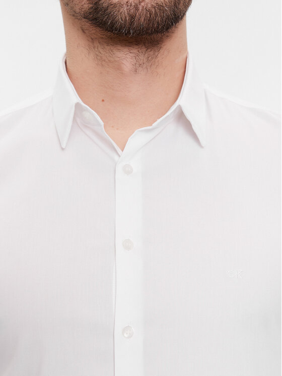 Calvin Klein Calvin Klein Koszula K10K112743 Biały Extra Slim Fit