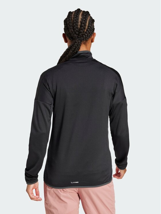 adidas adidas Bluza techniczna Terrex Xperior Climawarm Light Fleece Czarny Slim Fit