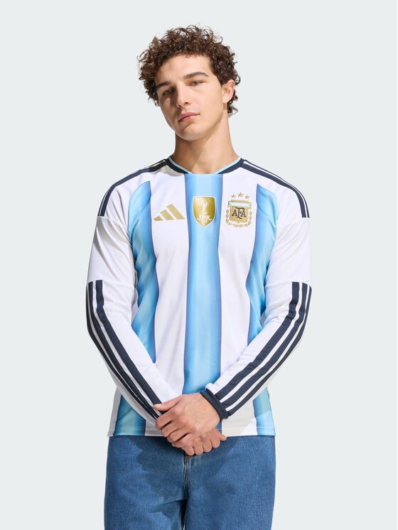adidas adidas Koszulka techniczna Argentina 26 Home Biały Slim Fit