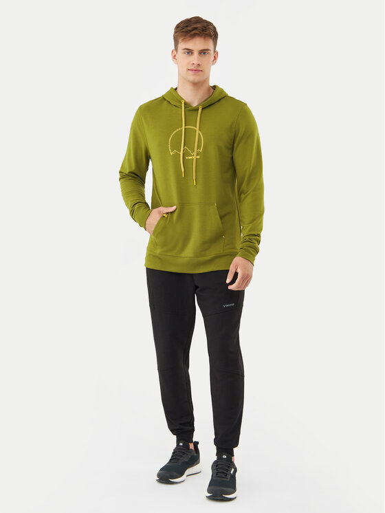 Viking Viking Pulóver Bamboo Panaka Hoodie Man 730/25/3888 Zöld Regular Fit