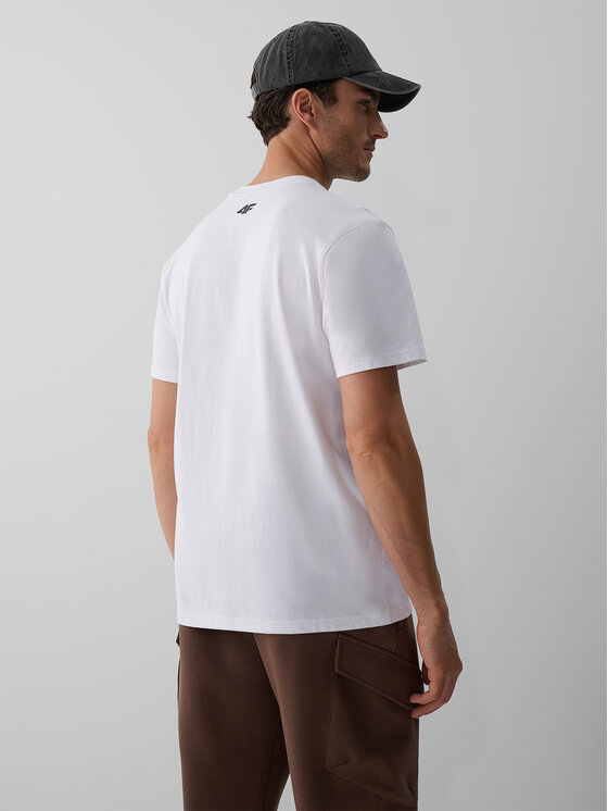 4F 4F T-Shirt OVERLAND Λευκό Regular Fit