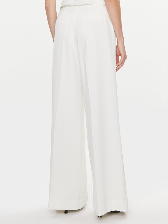 KARL LAGERFELD KARL LAGERFELD Palazzo hlače 240W1006 Bijela Relaxed Fit