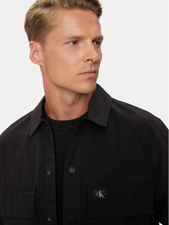 Calvin Klein Jeans Calvin Klein Jeans Hemd Cargo J30J326970 Schwarz Regular Fit