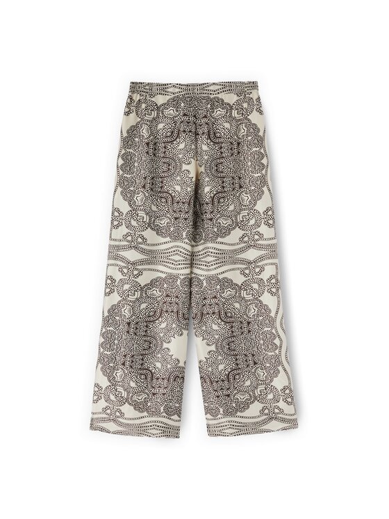 Motivi Motivi Pantaloni di tessuto P001W100851N0R2 Crema Over Fit