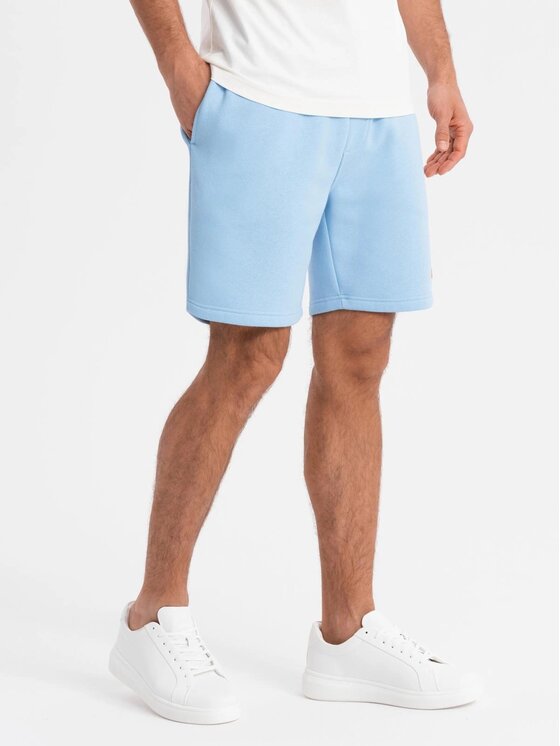 Ombre Ombre Szorty materiałowe OU-SRBC-0101 Niebieski Loose Fit