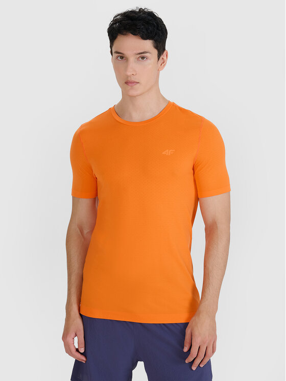 4F 4F Koszulka techniczna BLAST Pomarańczowy Slim Fit