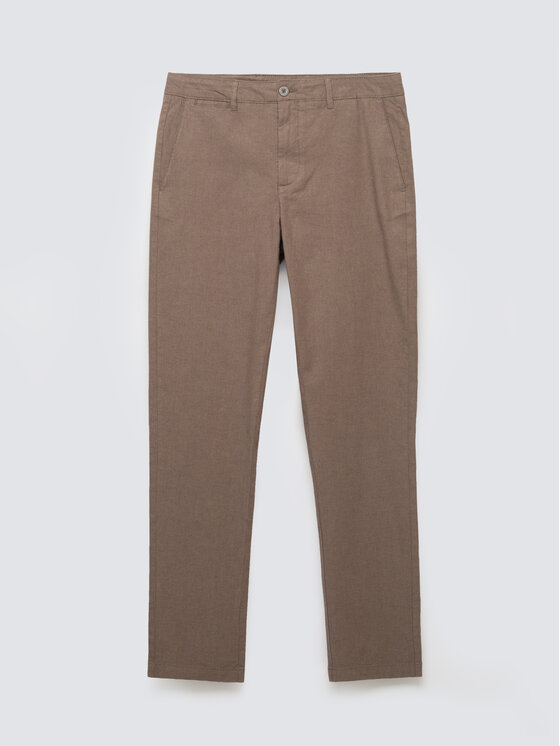 BIG STAR BIG STAR Chinosy ERHATI Beżowy Slim Fit
