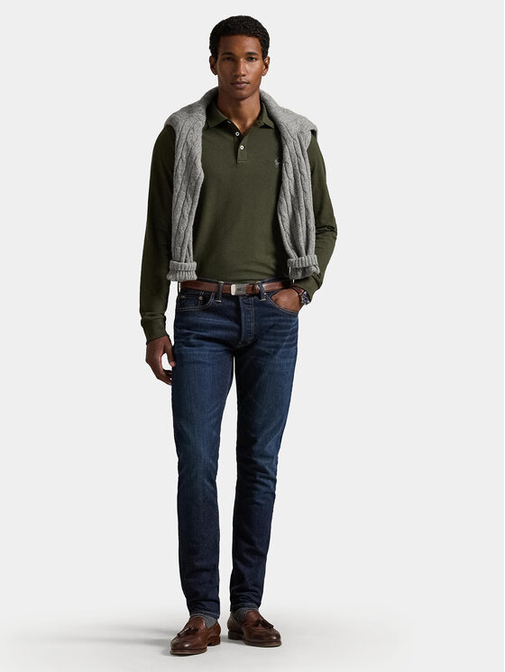 Polo Ralph Lauren Polo Ralph Lauren Pólóing 710955081010 Zöld Slim Fit