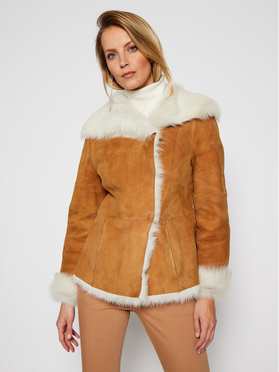 Ugg Ovčje usnje Karlene Toscana 1103210 Rjava Regular Fit