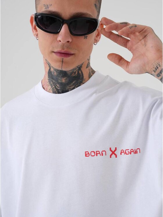Machinist Machinist T-Shirt Koszulka Z Krótkim Rękawem Oversize Biała Machinist Mchnst Love S Biały Oversize