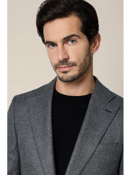 Lancerto Lancerto Marynarka Tenda MA073225000014 Szary Slim Fit