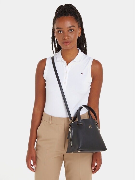 Tommy Hilfiger Tommy Hilfiger Táska Th Modern Mini Tote AW0AW15968 Fekete