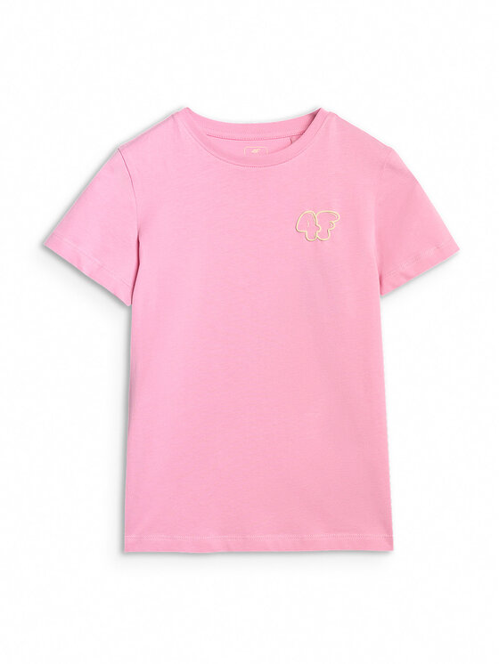 4F 4F T-Shirt KITTY JOGA Różowy jasny Regular Fit