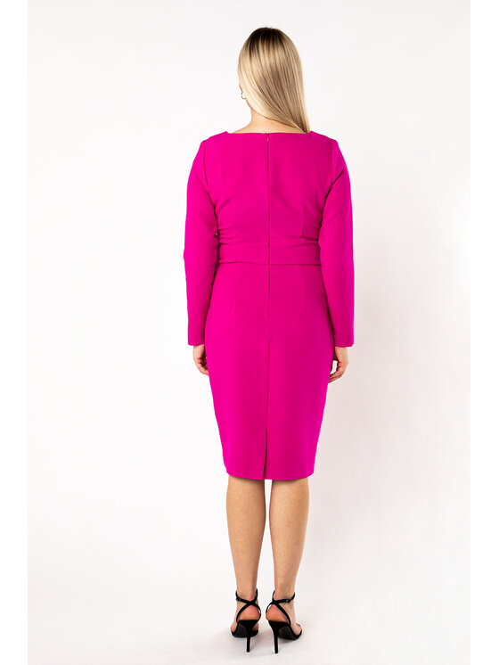 QUIOSQUE QUIOSQUE Každodenné šaty GUZIK DRESS Ružová Regular Fit