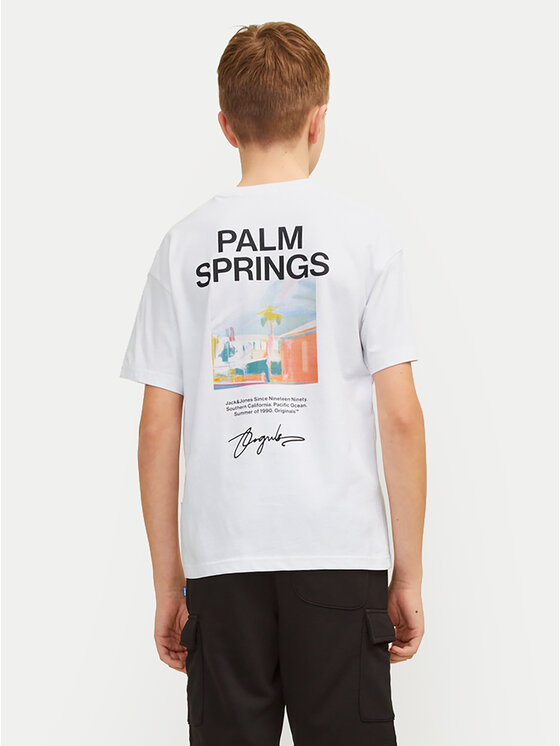 Jack & Jones Junior Jack & Jones Junior Marškinėliai Joraruba 12257134 Balta Volume Fit