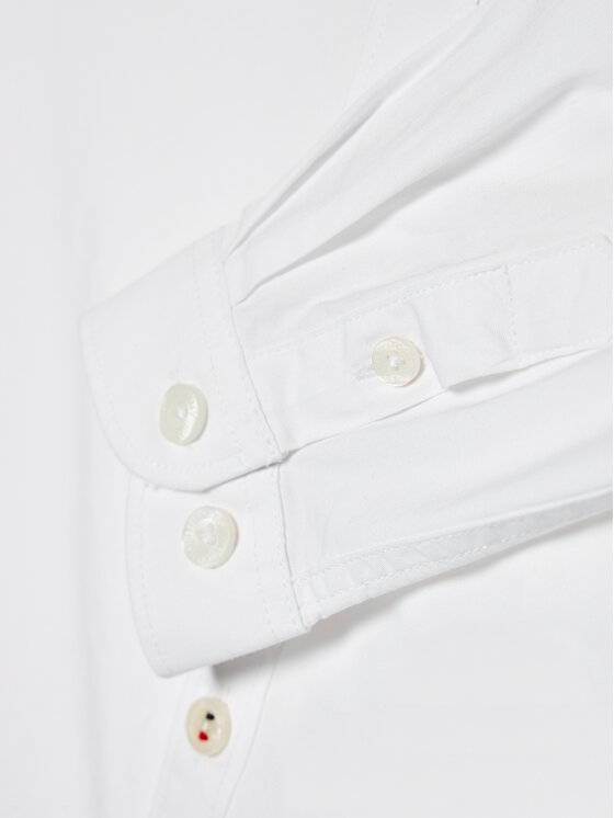 Tommy Hilfiger Tommy Hilfiger Marškiniai Solid Poplin KB0KB06965 M Balta Slim Fit