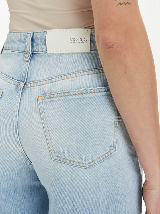 ViCOLO ViCOLO Jeansy DB5153 Niebieski Wide Fit