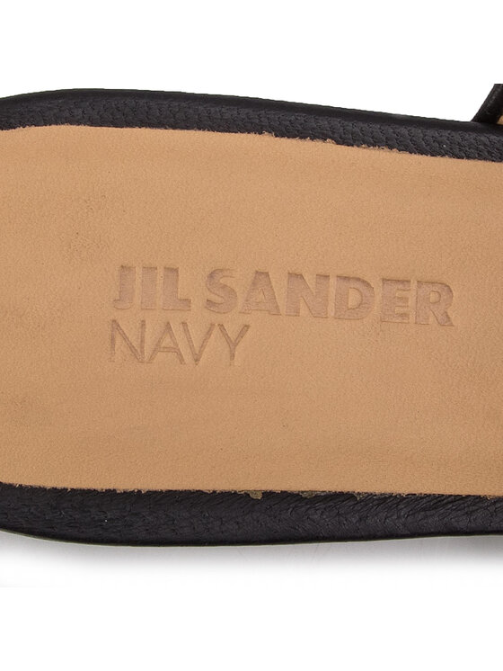 Jil Sander Navy Jil Sander Navy Klapki JN32001A Czarny