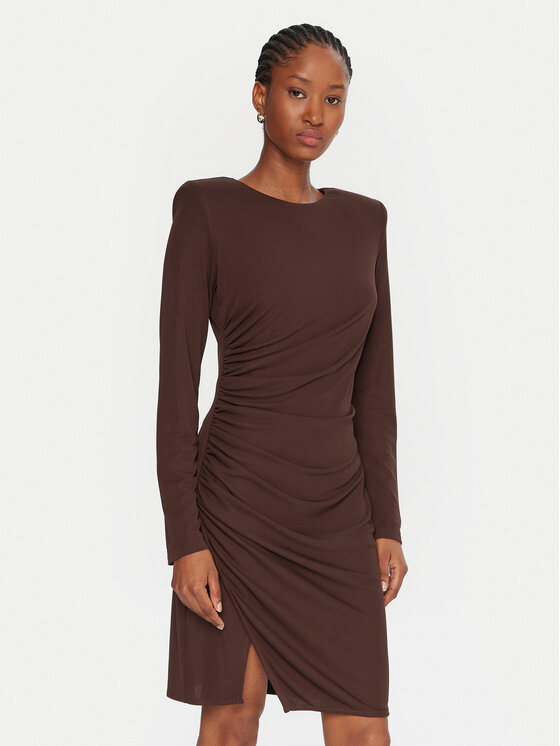 Gaudi Gaudi Коктейльна сукня 521FD14009 Коричневий Slim Fit