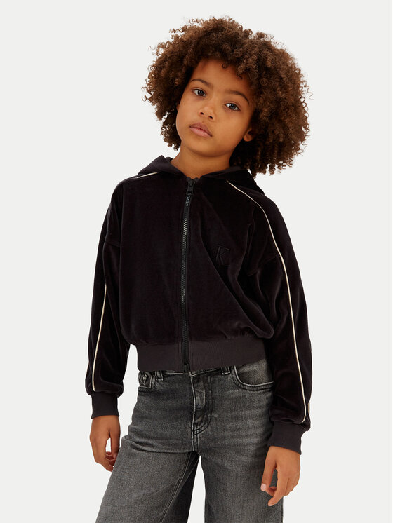 Calvin Klein Jeans Calvin Klein Jeans Bluză Velvet IG0IG03088 Negru Regular Fit