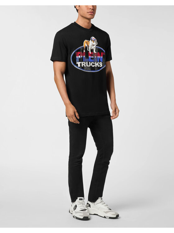 PHILIPP PLEIN PHILIPP PLEIN T-Shirt 26199 Czarny Regular Fit