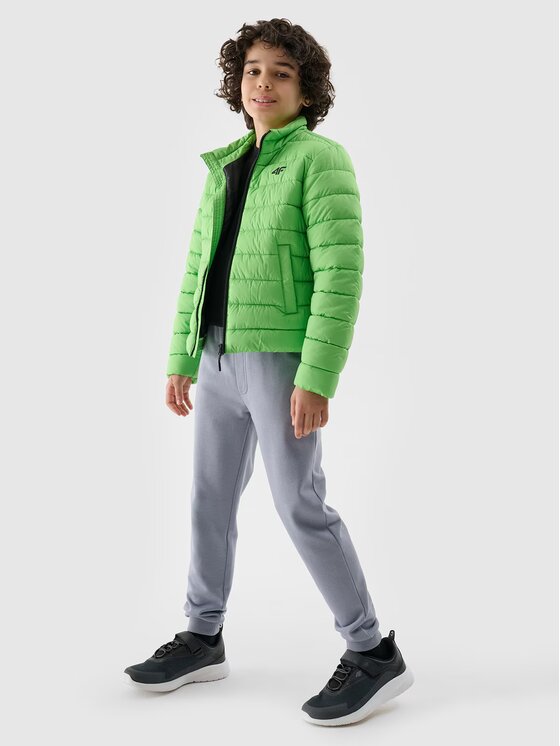 4F 4F Vatovaná bunda 4FJWSS25TDJAM520-45S Zelená Regular Fit