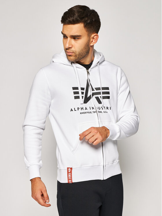 Alpha Industries Alpha Industries Bluza Basic 178325 Biały Regular Fit