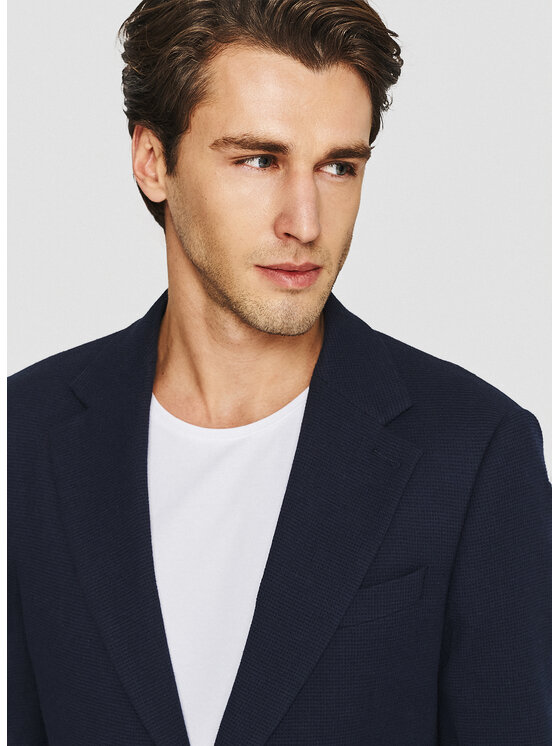 Pako Lorente Pako Lorente Marynarka P26SP-3X-025 Granatowy Slim Fit