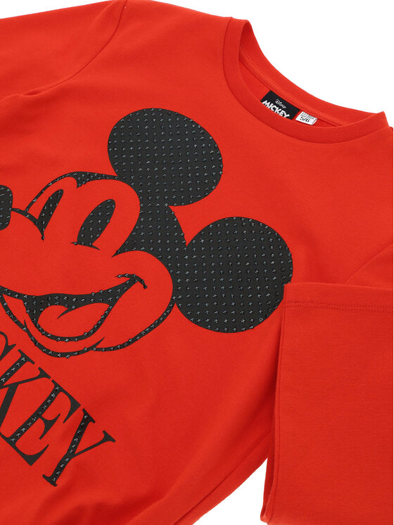 Original Marines Original Marines Bluzka MICKEY MOUSE DCAV3521F Czerwony Regular Fit