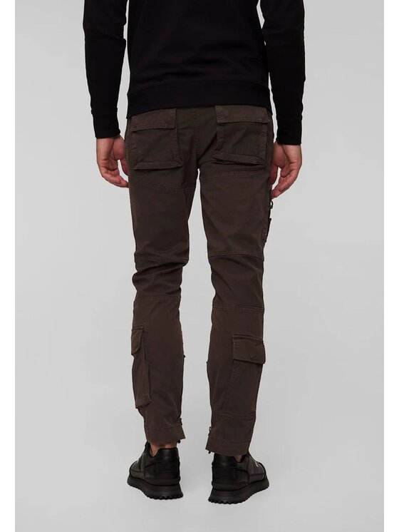 Aeronautica Militare Aeronautica Militare Pantaloni di tessuto Anti-G Marrone Regular Fit